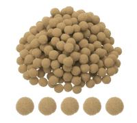 PATIKIL 0.4inch Pom Poms for Crafts, 500pcs Small Pompoms for Crafts Mini Puff Balls Bulk High Elasticity Fuzzy Balls for Hats Christmas Art DIY, Khaki