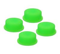 PATIKIL 0.57" LED Flashlight Switch Cap, 4 Pcs Silicone Soft Boot Cover for Push Button Switch Electric Torch Handheld Flashlights DIY Project, Luminous Green
