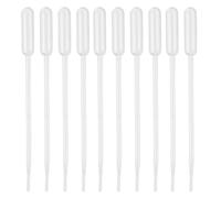 PATIKIL 0.5ml Pipettes Dropper, 60pcs Plastic Pipettes Disposable Pipette Transfer Pipette Calibrated Plastic Eye Dropper for Science Laboratory Resin DIY Crafts Art Makeup Oil