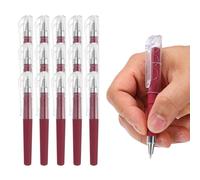 PATIKIL 0.5mm Mini Gel Pens, 15Pcs Pocket Pen Black Ink 4.1 Inch Short Small Compact Portable Smooth Writing Quick Dry Notebook Journaling Office Supplies, Maroon