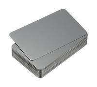 PATIKIL 0.5mm Stainless Steel Metal Business Cards, 30 Pack Blank Name Card Laser Engraving for DIY Gift Cards, Black