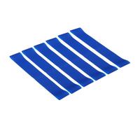 PATIKIL 0.5mm Thick Chair Bands for Classroom, 6 Pack Latex Flexible Stretchable Bouncy Fidget Foot Bands Strips for Chair Seats Desk, Blue