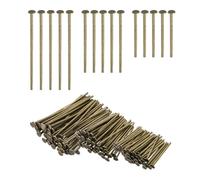 PATIKIL 0.6/0.8/1Inch Flat Head Pins, Jewelry Making Headpins Straight Pins Findings Bendable for DIY Craft Bracelet Necklace Earring Pendant Making Supplies-600Pcs(Bronze)