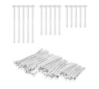 PATIKIL 0.6/0.8/1Inch Flat Head Pins, Jewelry Making Headpins Straight Pins Findings Bendable for DIY Craft Bracelet Necklace Earring Pendant Making Supplies-600Pcs(Silver Tone)