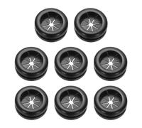 PATIKIL 0.6" Drill Hole Rubber Grommets, 8Pcs Desk Grommet Cable Grommet Hole Cover Cord Organizer for Office Home Table Countertop, Black