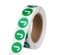 PATIKIL 0.6" Letter Stickers, 600Pcs Alphabet Stickers Letter F Round Labels Small Vinyl Self Adhesive Label Circle Decals 1 Roll Capital Initial for Office Home Organize Inventory, Green