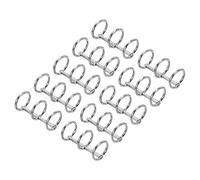PATIKIL 0.63" Dia 3-Rings Book Rings, 10 Pack Metal Binder Rings Loose Leaf Ring Detachable for Office Desk Calendar Photo Album, Silver Tone