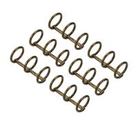 PATIKIL 0.63" Dia 3-Rings Book Rings, 6 Pack Metal Binder Rings Loose Leaf Ring Detachable for Office Desk Calendar Photo Album, Bronze
