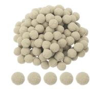 PATIKIL 0.6inch Pom Poms for Crafts, 500pcs Small Pompoms for Crafts Mini Puff Balls Bulk High Elasticity Fuzzy Balls for Hats Christmas Art DIY, Light Beige
