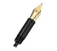 PATIKIL 0.7 mm Line Width Fountain Pen Nib Replacement, 304 Stainless Steel Special Spare Ink Dip Calligraphy Pen Nib with Thread for Drawing Writing Signing, Gold(M Tip)