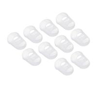 PATIKIL 0.71 Inch Rubber Finger Tips, 15 Pack Silicone Thumb Fingertip Protector Covers Pads Thimble for Guitar Playing Office Counting Sewing, Clear Small Size
