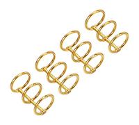 PATIKIL 0.79" Dia 3-Rings Book Rings, 4 Pack Metal Binder Rings Loose Leaf Ring Detachable for Office Desk Calendar Photo Album, Gold Tone