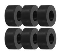 PATIKIL 0.79" OD x 0.37"/0.22" ID x 0.39" Thick Anti-Vibration Pads, 6 Pcs Rubber Isolation Pads Mechanical Vibration Damping Pads Isolator Washer Feet, Black