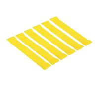 PATIKIL 0.7mm Thick Chair Bands for Classroom, 6 Pack Rubber Flexible Stretchable Bouncy Fidget Foot Bands Strips for Chair Seats Desk, Yellow