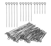PATIKIL 0.8/1.2/1.6Inch Eye Pins, Jewelry Making Headpins Straight Pins Findings Bendable for DIY Craft Bracelet Necklace Earring Pendant Making Supplies-600Pcs(Dark Gray)