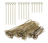 PATIKIL 0.8/1.2/1.6Inch Eye Pins, Jewelry Making Headpins Straight Pins Findings Bendable for DIY Craft Bracelet Necklace Earring Pendant Making Supplies-600Pcs(Gunmetal)