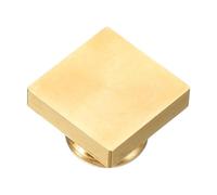 PATIKIL 0.8" Blank Wax Seal Stamp Head, Square Brass Sealing Wax Stamp Heads for DIY Card Making Envelope Sealing Wedding Invitation Crafting, Gold Tone