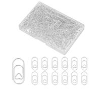 PATIKIL 0.8 Inch Small Paper Clip, 200Pcs Love Heart Shaped Paper Clip Mini Metal Cute Rust-Proof Strong Bulk with Box for Home Office Supplies Organizing Document Bookmark, Silver Tone