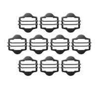 PATIKIL 0.8 Inch Vest Buckles, 10 Pcs Metal Vest Buckle Slide Adjuster Clasp Double-Pin Hexagonal for Suit Belt Bags Cloth DIY Accessories, Black