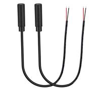 PATIKIL 0.8FT 2.5mm 1/9" Female Jack to Bare Wire Open End, 2PCS TRS 2 Pole Mono Plug Audio Cable for Speaker Headphone Headset Earphone Electric Guitar Bass Keyboard Amplifier, 2 Colors