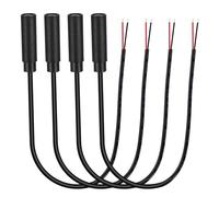 PATIKIL 0.8FT 2.5mm 1/9" Female Jack to Bare Wire Open End, 4PCS TRS 2 Pole Mono Plug Audio Cable for Speaker Headphone Headset Earphone Electric Guitar Bass Keyboard Amplifier, 2 Colors