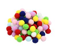 PATIKIL 0.8inch Pom Poms for Crafts, 100Pcs High Elastic Fuzzy Pastel Pom Pom Balls for Art Supplies DIY Creative Craft Material Handicraft Decorations, Multicolored