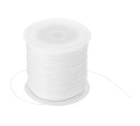 PATIKIL 0.8mm x 109 Yard Nylon Satin Cord, Nylon Beading String Knotting Cord Chain Braided Rope for Bracelets Jewelry Trim Chinese Knot, White