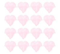 PATIKIL 0.9"/23mm Leaf Pendants, 100 Pack Resin Tree Leaf Beads Bulk Leaves Charm for Jewelry Making Bracelet Necklace Earring Keychain Style 1, Pink