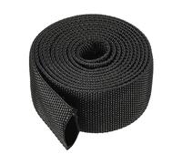 PATIKIL 0.9" Dia 6.5FT Nylon Protective Hose Sleeve, Cable Cover Sheath Protection for Welding Tig Torch Hydraulic Hose, Black