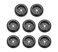 PATIKIL 0.9" Drill Hole Rubber Grommets, 8Pcs Desk Grommet Cable Grommet Hole Cover Cord Organizer for Office Home Table Countertop, Black