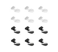 PATIKIL 0.9 Inch USB Type C Dust Plug, 12 Pcs Anti Dust Plug Cover Silicone Charging Cap Port Cover Protector Female End for USB Computer Cell Phone Port Device, Black/White/Clear