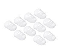 PATIKIL 0.91 Inch Rubber Finger Tips, 15 Pack Silicone Thumb Fingertip Protector Covers Pads Thimble for Guitar Playing Office Counting Sewing, Clear XL Size