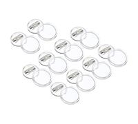 PATIKIL 0.98inch Acrylic Button Pin Badge, 20 Set Round Pin Blank Buttons Badges Kit for Craft Supplies, DIY Badges, Clear