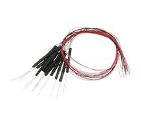 PATIKIL 0402 Pre-Wired Micro LED, 12 Pcs 9-12V Pre-soldered Mini Light Emitting Diodes Surface Mount Device for Model, DIY, 9.8" Length, Red