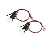 PATIKIL 0805 Pre-Wired Micro LED, 24 Pcs 9-12V Pre-soldered Mini Light Emitting Diodes Surface Mount Device for Model, DIY, 9.8" Length, Slow Flash