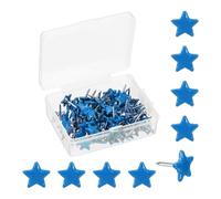 PATIKIL 1.05 x 1.2cm Star Push Pins, 100 Pcs Star Shape Thumb Tacks Cute Decorative Push Pin with Storage Box for Cork Bulletin Boards Photos Wall Maps Office Home Decor, Gold