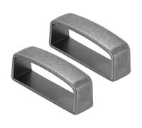 PATIKIL 1 1/2 Inch 40mm Belt Loop Keepers, 2 Pack Alloy Belt Strap Ring Men's Buckle for DIY Craft Belt Fixing, Light Silver Tone