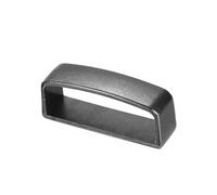 PATIKIL 1-1/2 Inch 40mm Belt Loop Keepers, Alloy Belt Strap Ring Men's Buckle for DIY Craft Fixing, Silver Black