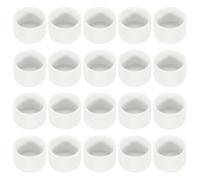 PATIKIL 1-1/4" PVC Pipe End Cap Fitting, 20 Pack Furniture Grade Pipe Plug Adapter Socket Fittings for Build PVC Furniture DIY Garden Shelf Support Structure Storage, White