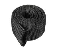 PATIKIL 1.1" Dia 3.3FT Nylon Protective Hose Sleeve, Cable Cover Sheath Protection for Welding Tig Torch Hydraulic Hose, Black