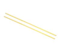 PATIKIL 1/12 x 1/4 x 12" H59 Brass Flat Bar, 2 Pcs Solid Flat Mill Stock for Crafting Maintenance Electrical Architectural Decoration, Brass