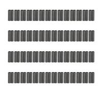 PATIKIL 1/16" 1.5mm Wire Rope Loop Sleeve 100 Pcs Copper Double Ferrule Duplex Crimping Loop Sleeve for Wire Rope Cable Fittings Rigging Fishing Wire,Black