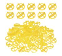 PATIKIL 1/16inch(1.5mm) Cross Removable Tile Spacers, 500Pcs Plastic Cross Leveling Clips Reusable Wall Floor Construction Tool for Various Types of Tile Leveling, Yellow