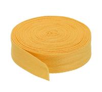 PATIKIL 1"/2.5cm Cotton Twill Tape 10 Yards Cotton Ribbon Bias Binding Tape Herringbone Webbing Trim for Sewing Gift Wrapping Craft DIY Gold