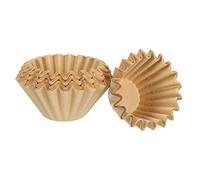 PATIKIL 1-2 Cup Basket Coffee Filters Brown Paper Filter 6.1x1.8 Inch Drip Coffee Makers Disposable Brewing for Cafe Office Home, Pack of 50