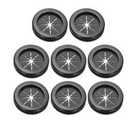 PATIKIL 1.2" Drill Hole Rubber Grommets, 8Pcs Desk Grommet Cable Grommet Hole Cover Cord Organizer for Office Home Table Countertop, Black