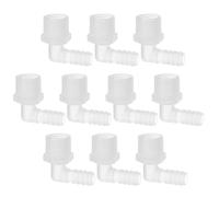 PATIKIL 1/2" G x 3/8" Hose Barb Fitting L Elbow Fittings, 10 Pcs Plastic Barbed Pipe Connector Joint Splicer Mender Adapter Union for Gas Fuel Liquid Air