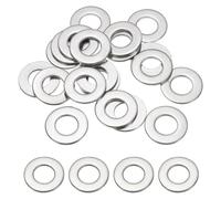 PATIKIL 1/2" ID x 1-1/9" OD Stainless Steel Flat Washers, 20 Pcs Round Metal Washer Small Spacer for Screws Bolts Nuts Assortment