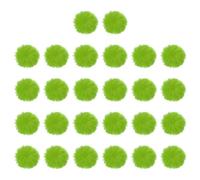 PATIKIL 1.2 Inch Faux Fur Pom Poms for Hats, 26 Pcs Soft Faux Rabbit Fur Large Fluffy Pompom Balls with Elastic Loop for DIY Crafts Keychains Removable Knitting Accessories, Fruit Green