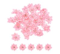 PATIKIL 1.2 Inch Small Ribbon Flowers, 150 Pcs Satin Ribbon Flowers Mini Fabric Flowers for Crafts DIY Wedding Ornament Appliques, Pink